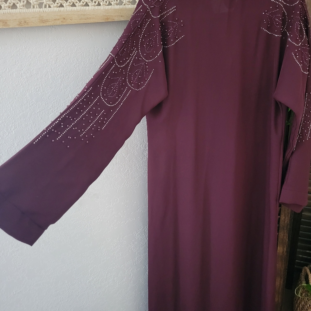 PURPLE ABAYA - Picture 4 of 4